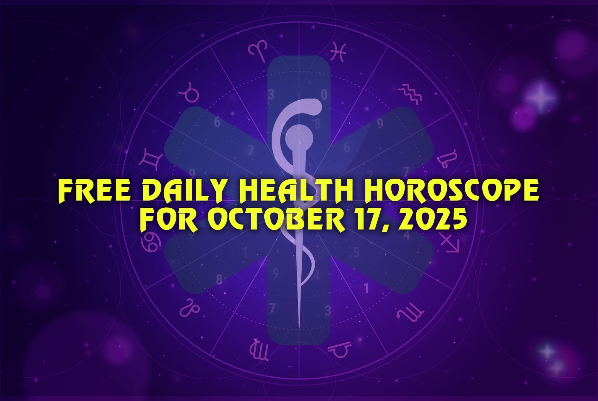 Free Your Daily Health Horoscope for October 17, 2025: Cosmic Wellness Tips