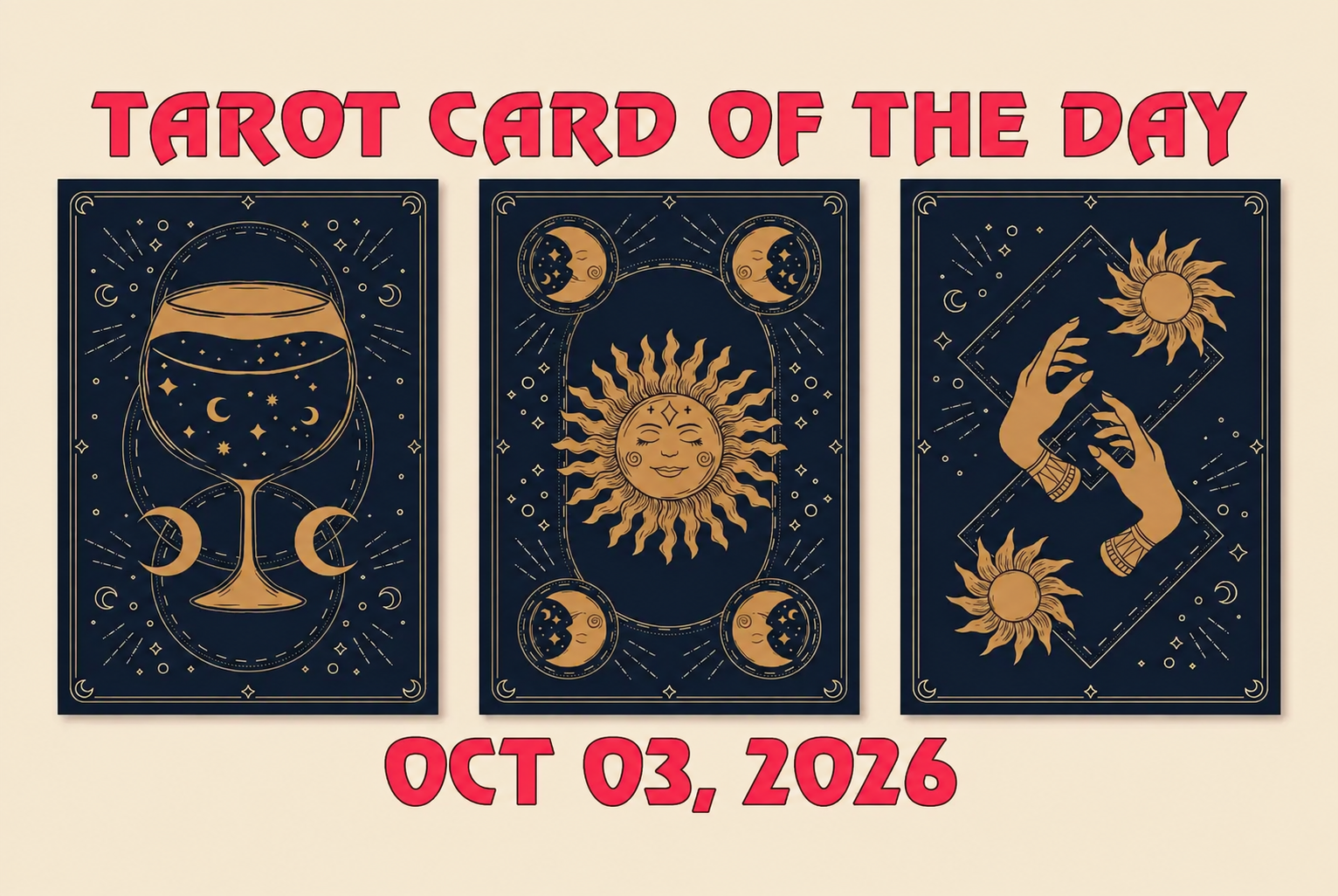 Tarot Card of the Day : October 03, 2026 – Ace of Cups